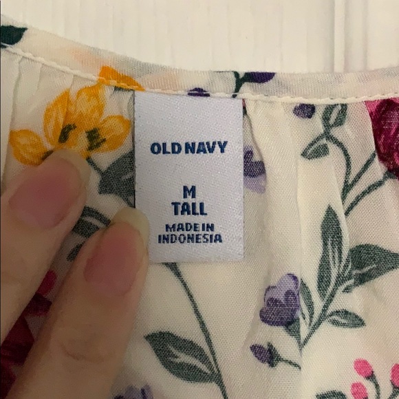 TALL SIZE Boho style floral blouse - Picture 4 of 5